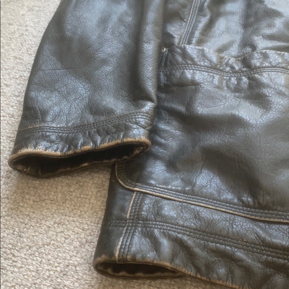 Men’s leather jacket - Picture 3 of 4